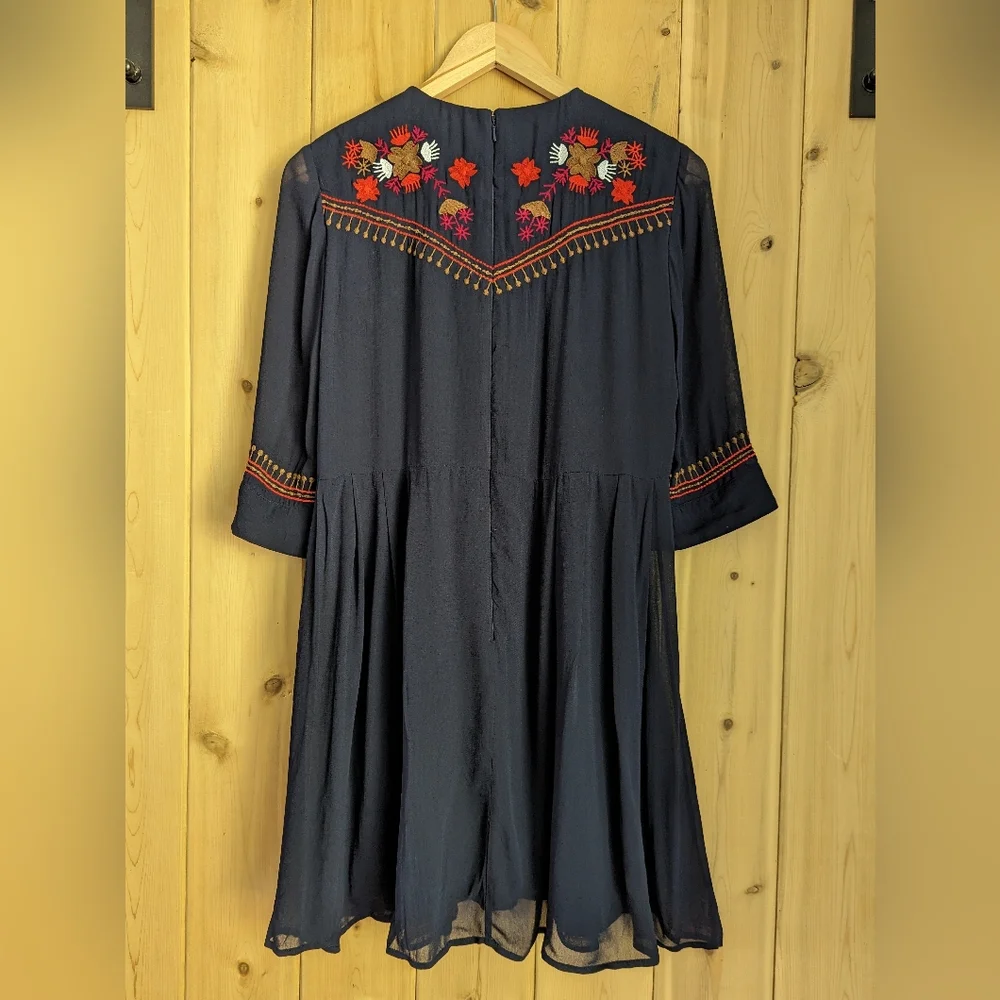 Embroidered Mini Dress - Picture 2 of 2